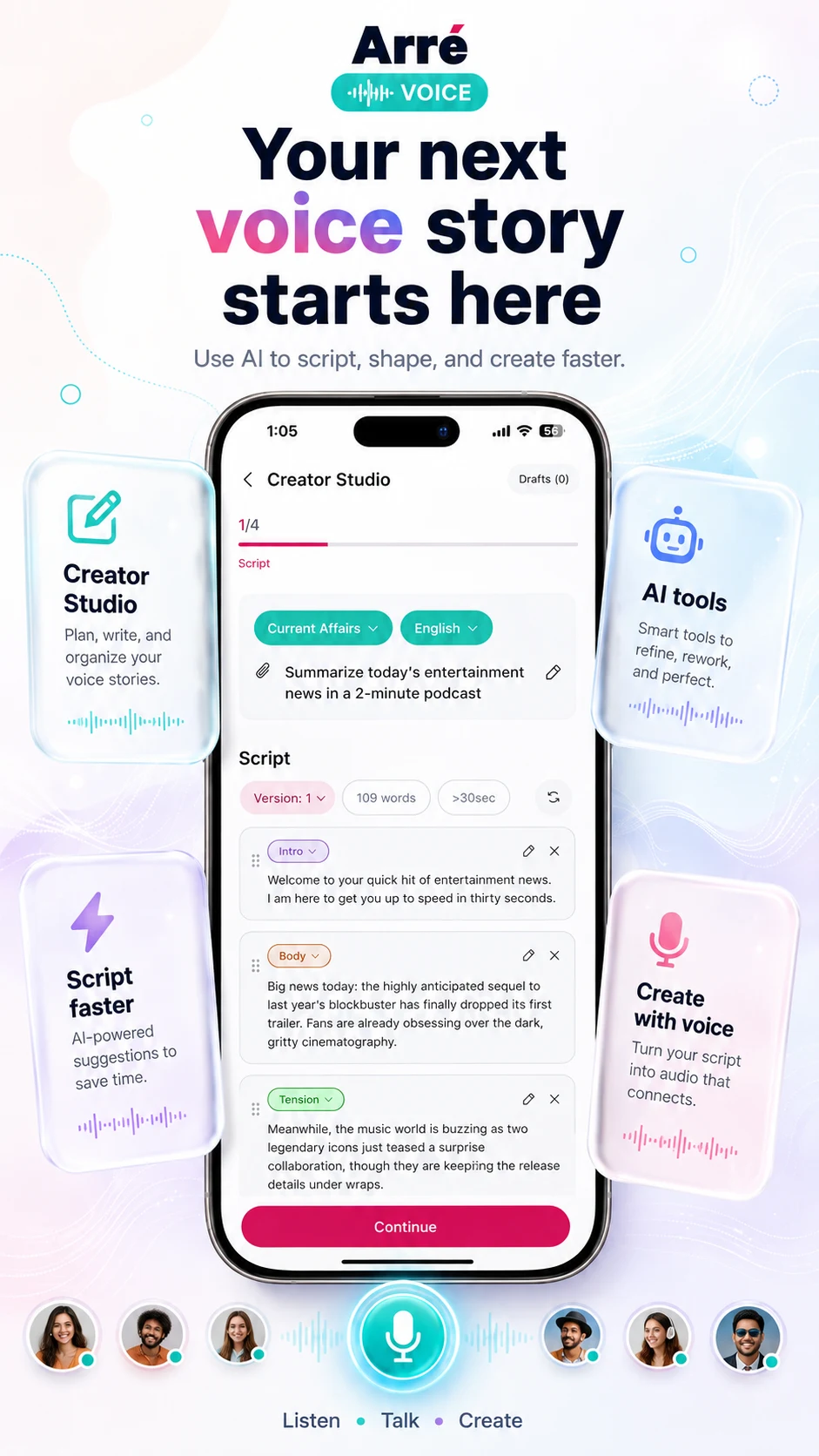 Arré Voice: Audio Stories screenshot